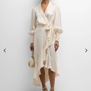 ZIMMERMANN silk wrap dress
